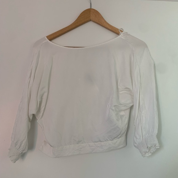 Aritzia Silk Crop Top - Picture 2 of 6